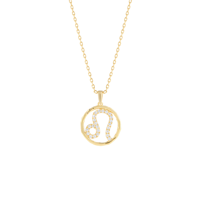  Leo medallion pendant necklace - Leo Zodiac Pendant Necklace -  The Future Rocks -    1 