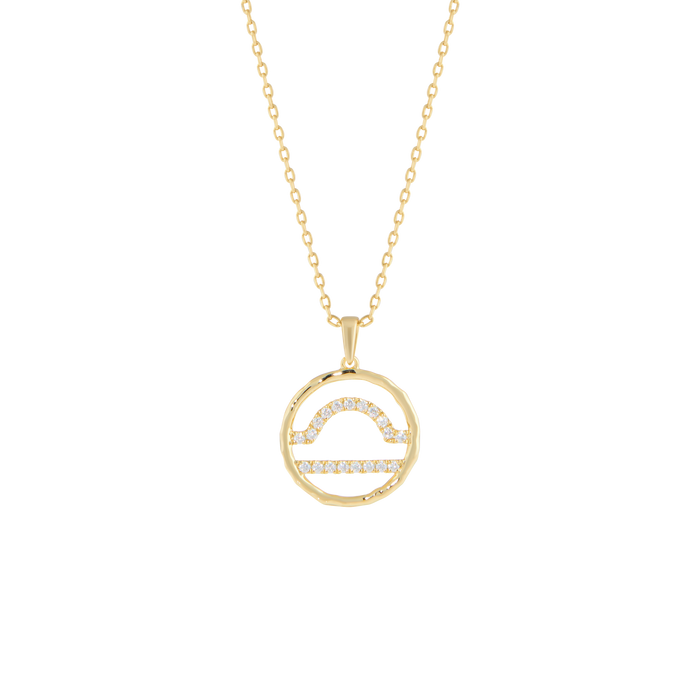  Libra medallion pendant necklace - Libra Zodiac Pendant Necklace -  The Future Rocks -    1 