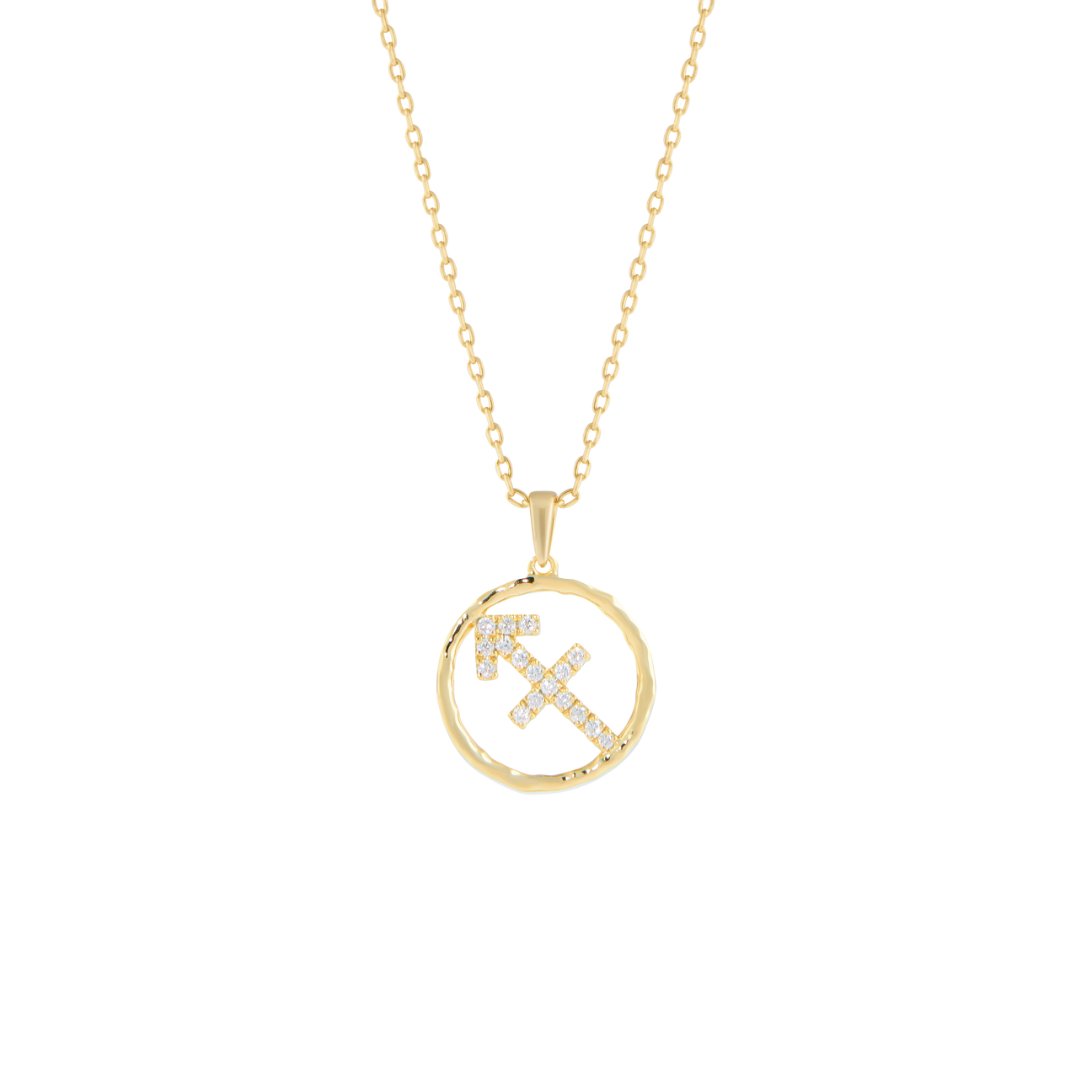  Sagittarius medallion pendant necklace - Sagittarius Zodiac Pendant Necklace -  The Future Rocks -    1 