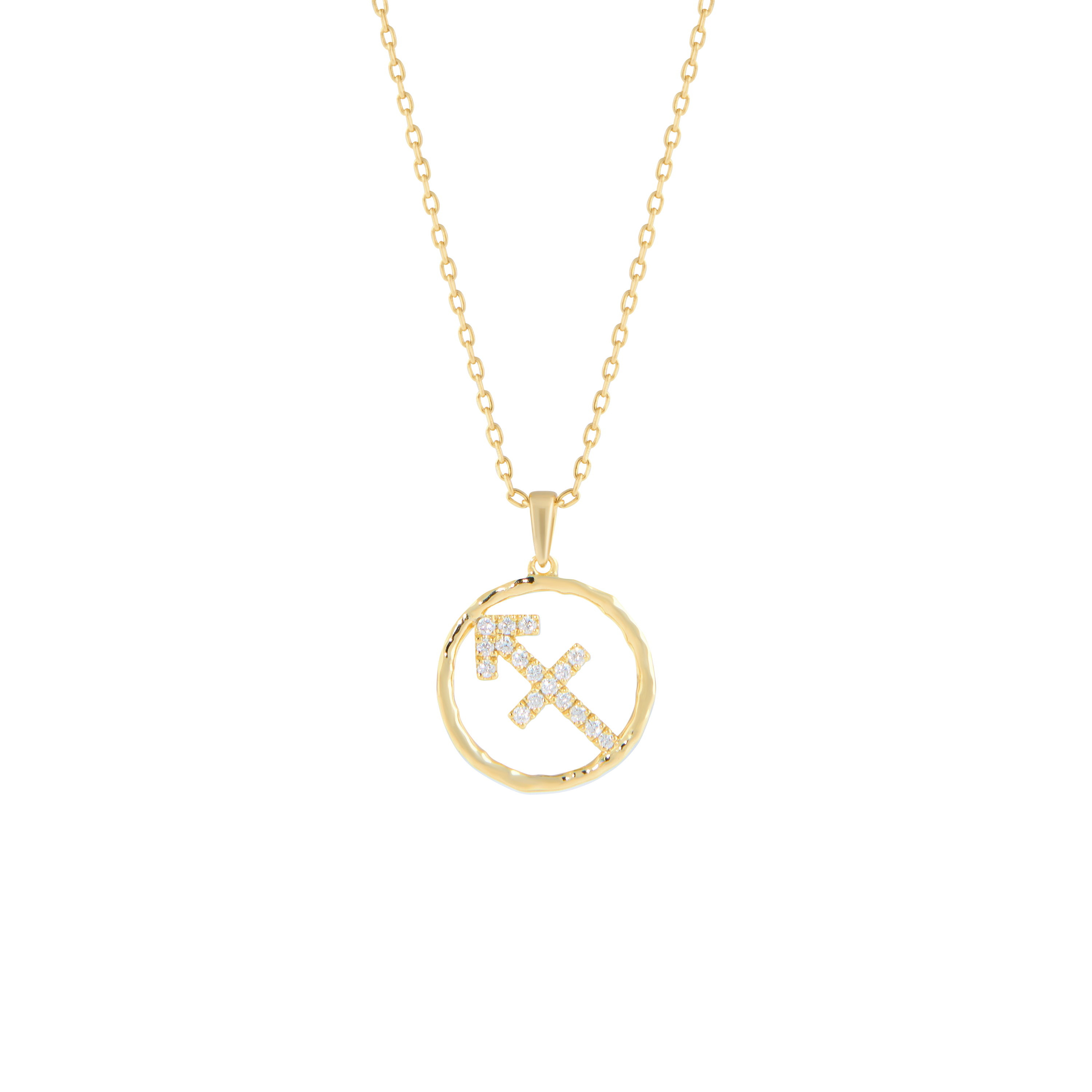  Sagittarius medallion pendant necklace - Sagittarius medallion pendant necklace -  The Future Rocks -    1 