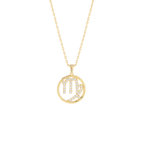 Virgo medallion pendant necklace - Virgo medallion pendant necklace -  The Future Rocks -    1 