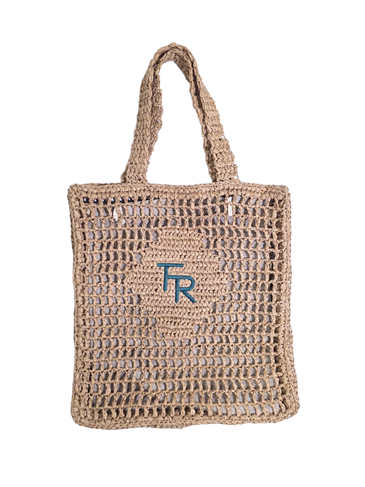  Raffia bag - Raffia bag -  The Future Rocks -    1 