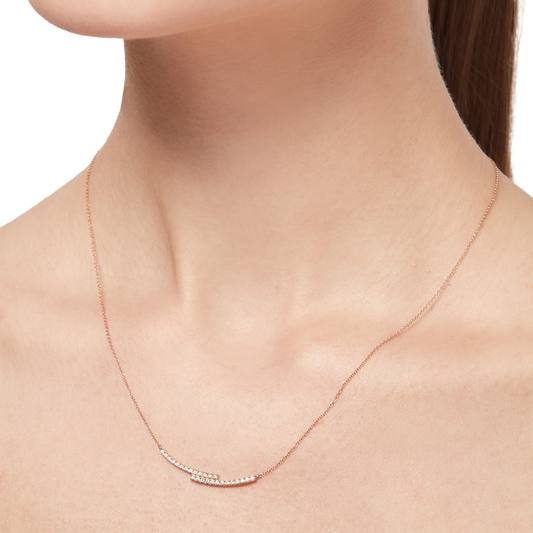 Ballerina necklace - Ballerina Wave Diamond Necklace  -  The Future Rocks -    2