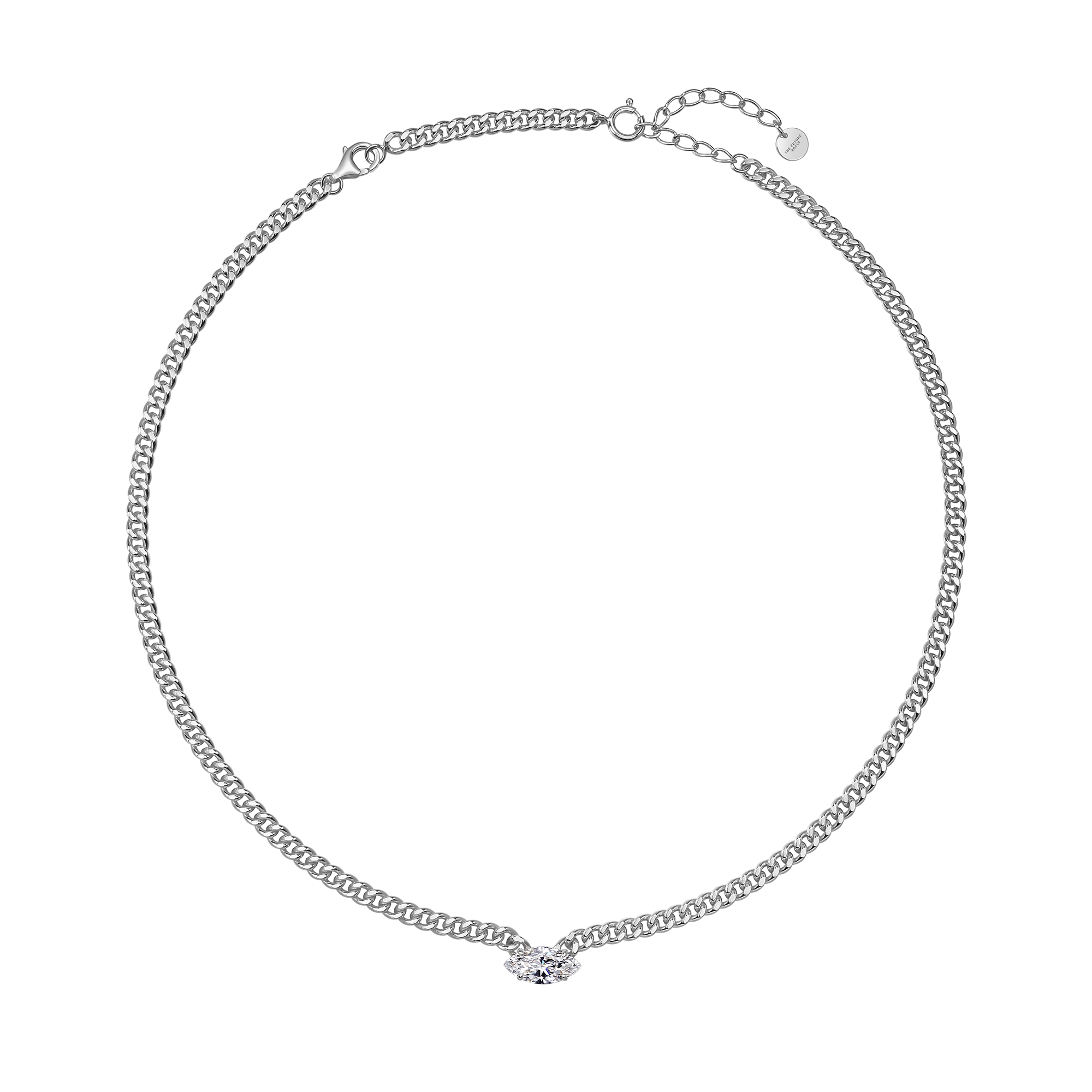  Curb-link necklace extender - Curb-link necklace extender -  The Future Rocks -    7 