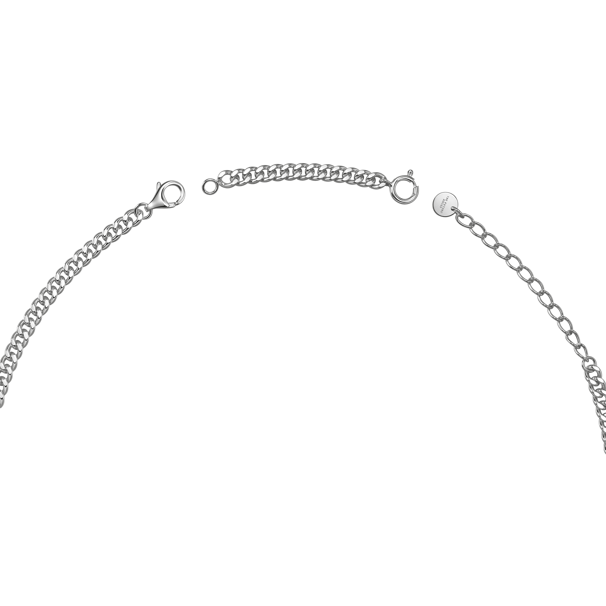  Curb-link necklace extender - Curb-link necklace extender -  The Future Rocks -    4 