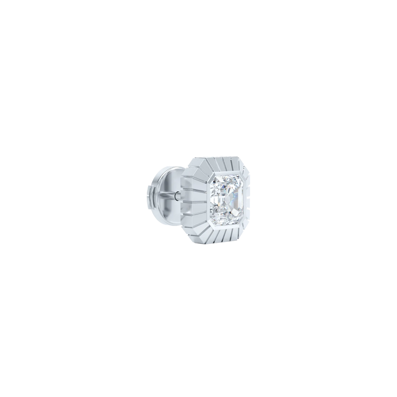  Eternity asscher studs - Eternity asscher studs -  The Future Rocks -    6 