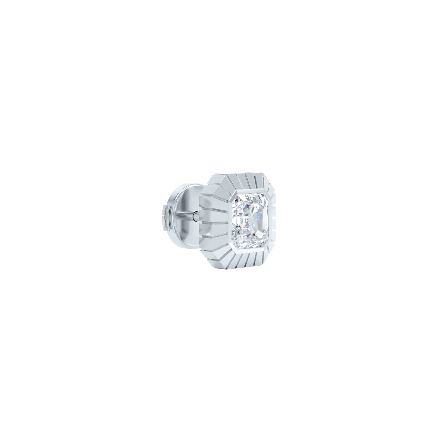  Eternity asscher studs - Eternity asscher studs -  The Future Rocks -    6 
