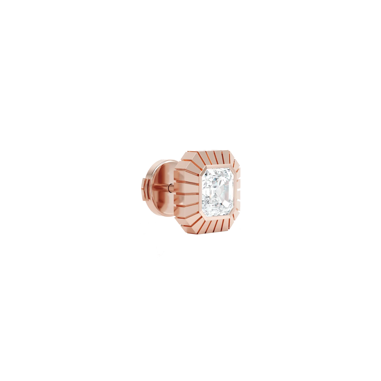  Eternity asscher studs - Eternity asscher studs -  The Future Rocks -    4 