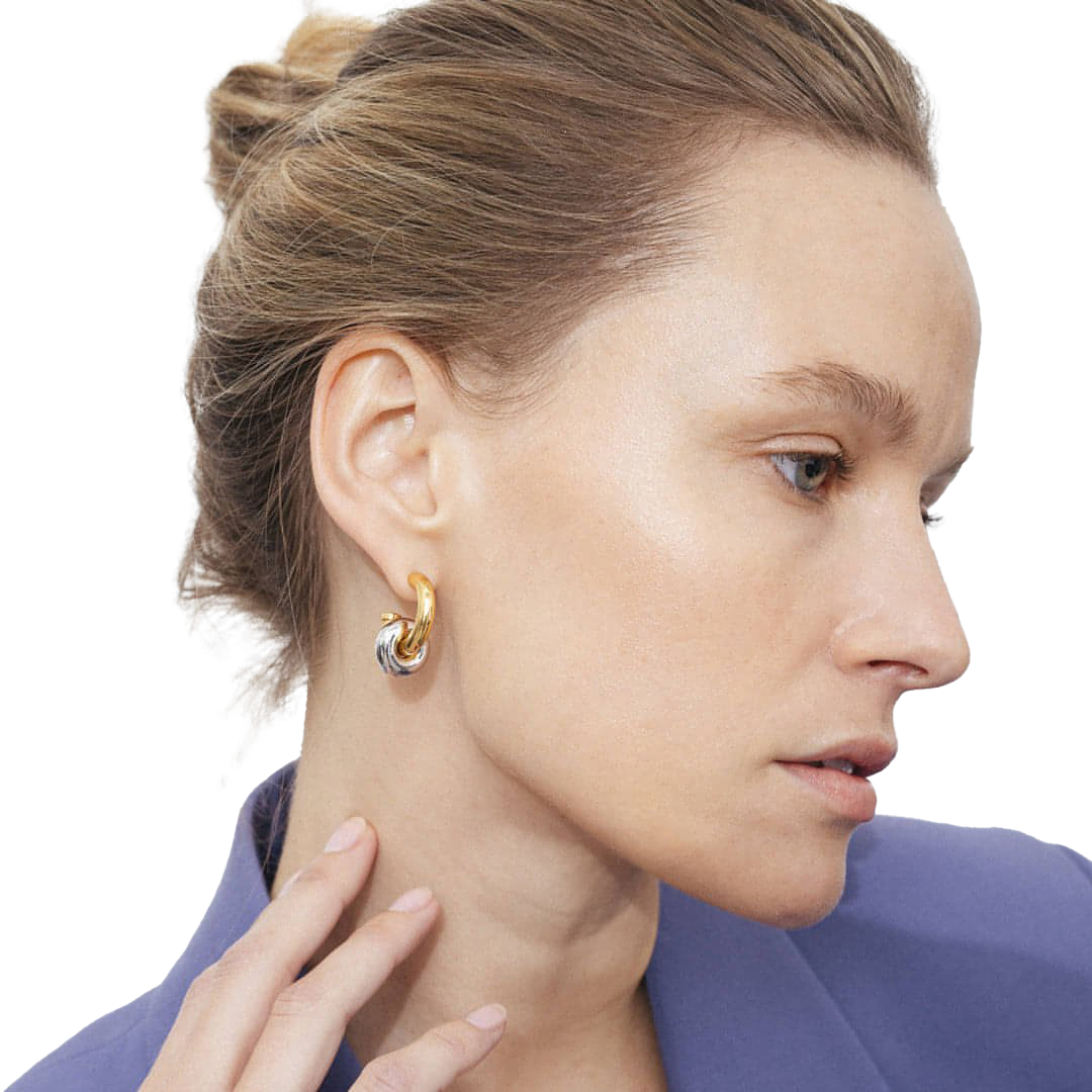  Hermione hoop earrings - Hermione hoop earrings -  The Future Rocks -    2 
