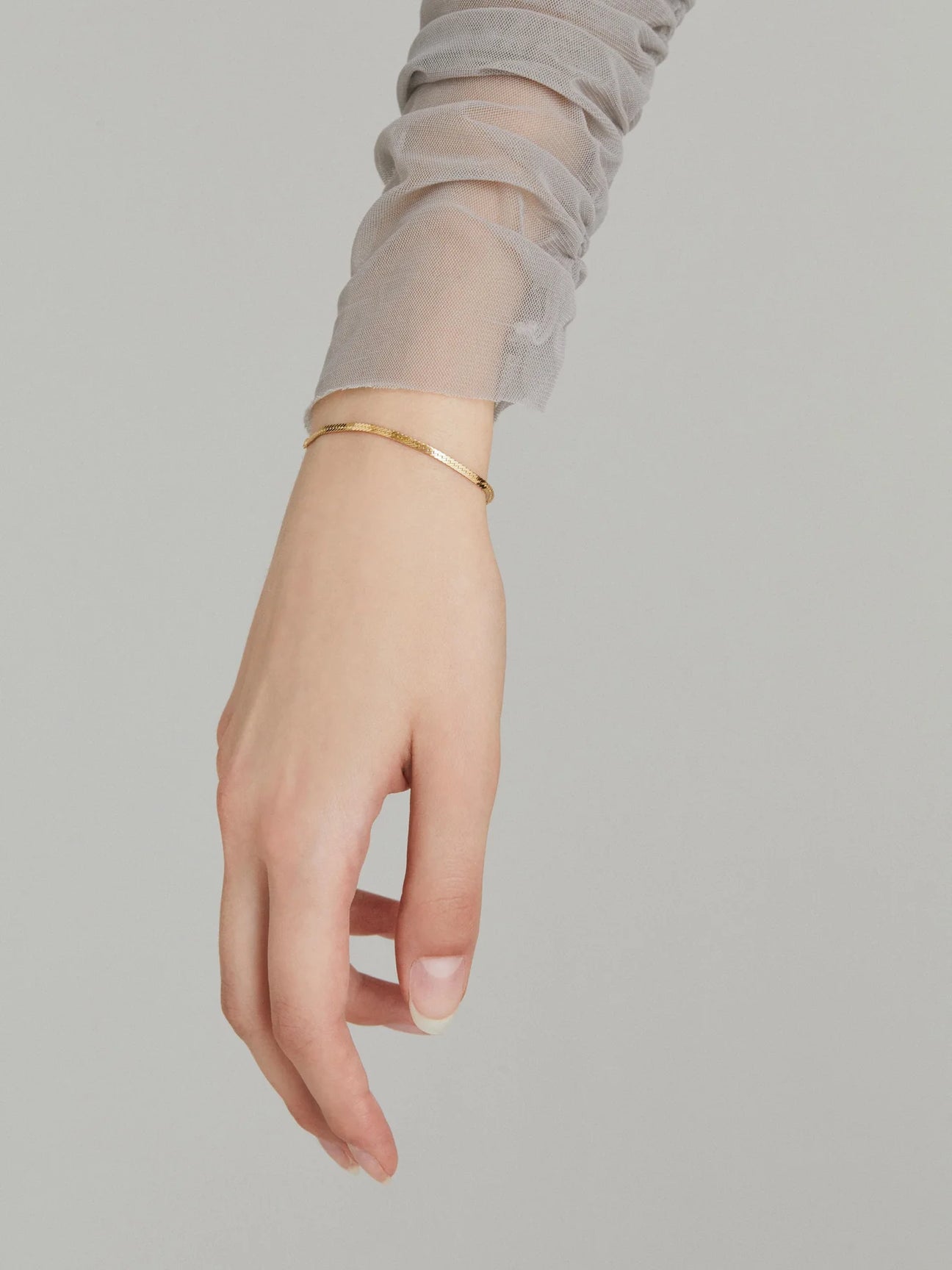  Herringbone chain bracelet - Herringbone chain bracelet -  The Future Rocks -    2 