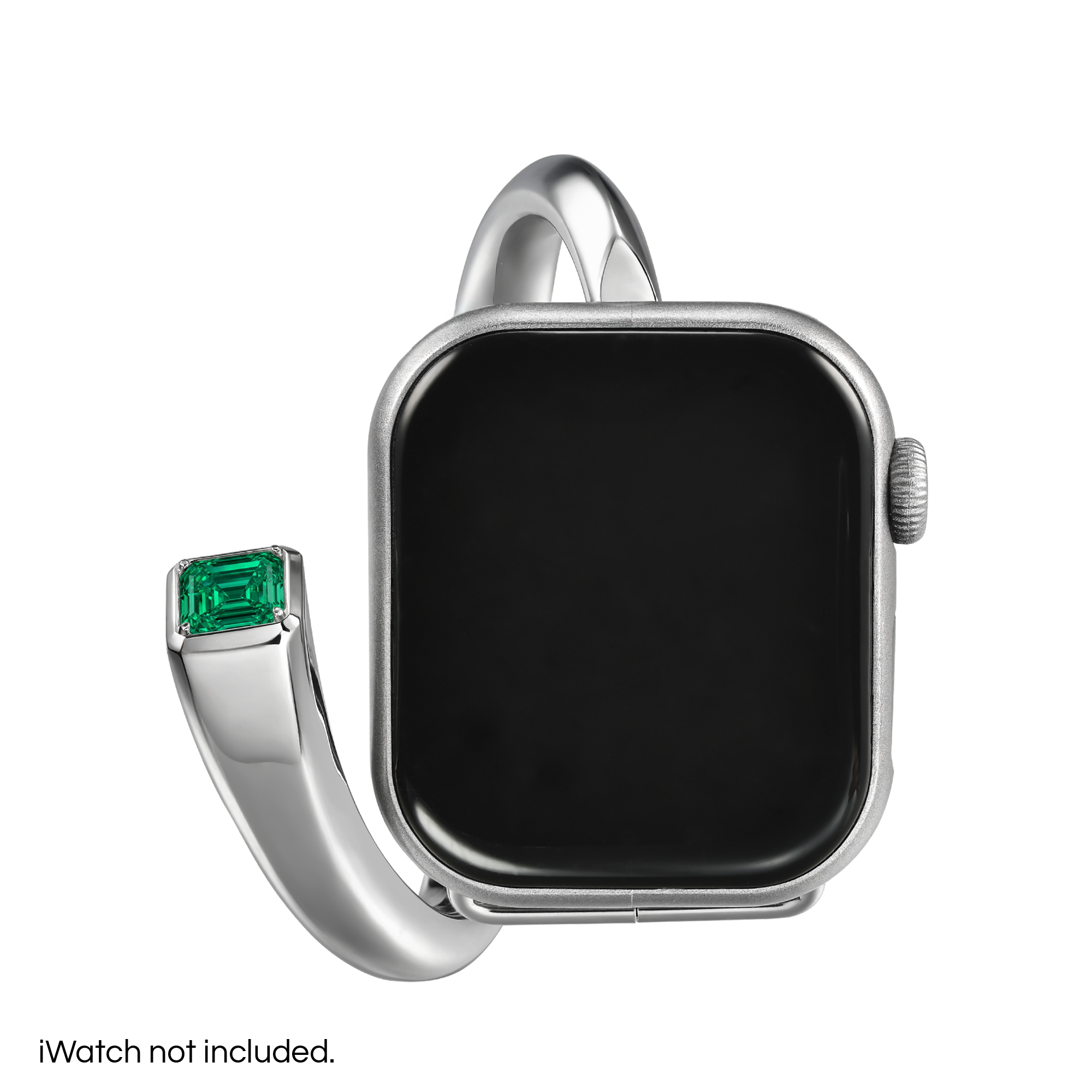 Nova iWatch bangle with emerald - Nova iWatch bangle with emerald -  The Future Rocks -    1