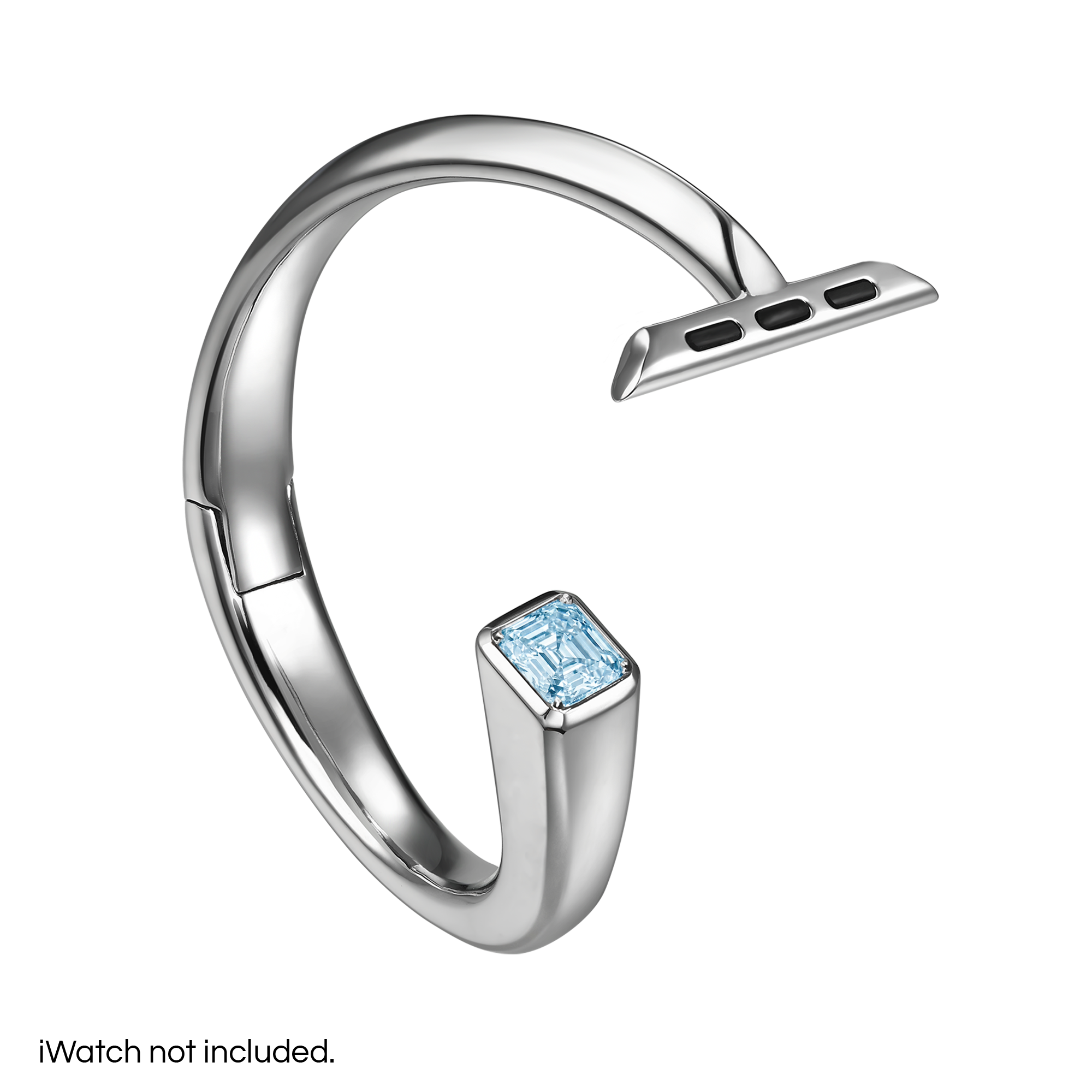 Nova iWatch bangle with aquamarine - Nova iWatch bangle with aquamarine -  The Future Rocks -    3