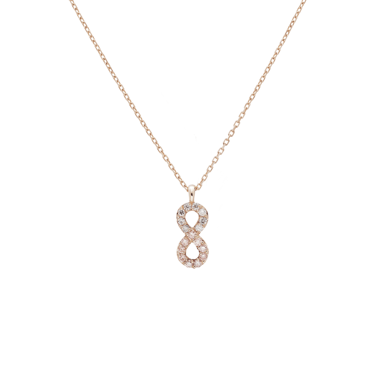  Infinity pink LGD necklace - Lab-Grown Pink Diamond Infinity Necklace -  The Future Rocks -    4 