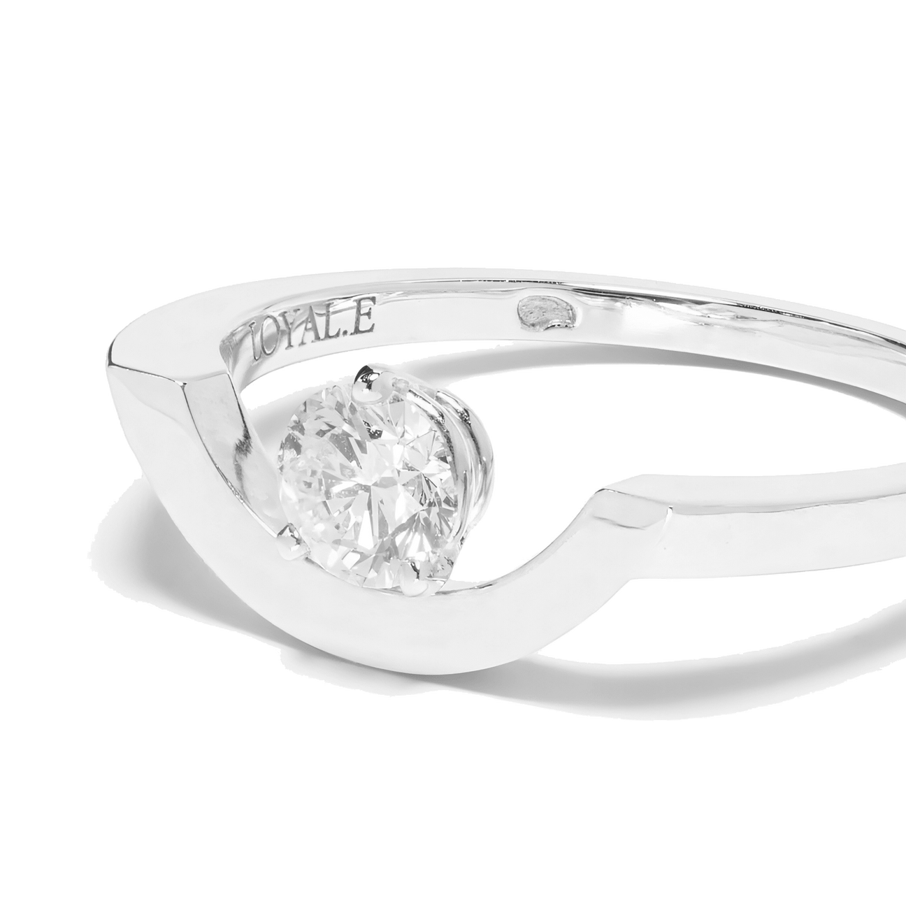  Intrépide grand arc solitaire ring - Intrépide grand arc solitaire ring -  The Future Rocks -    5 