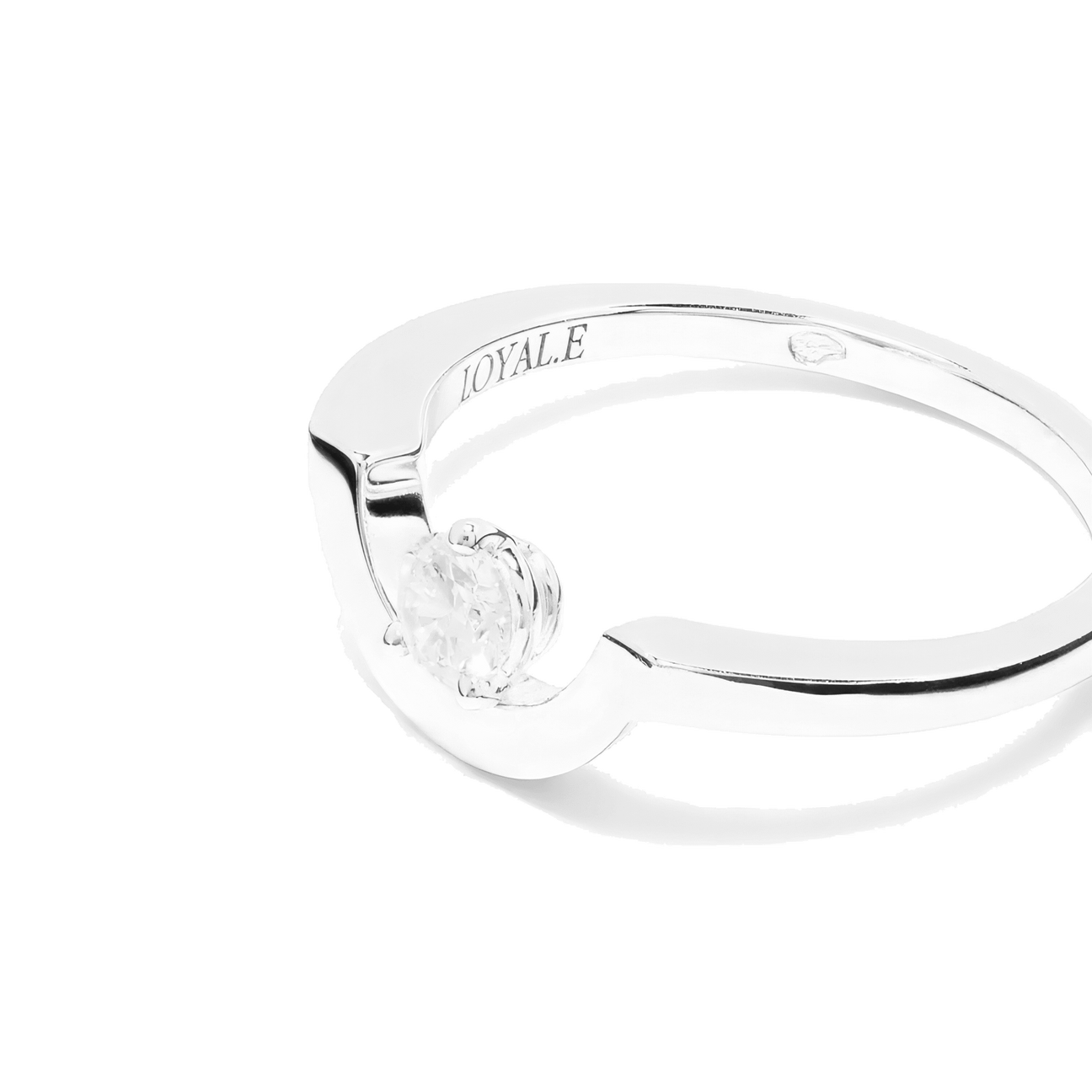  Intrépide petit arc solitaire ring - Intrépide petit arc solitaire ring -  The Future Rocks -    5 