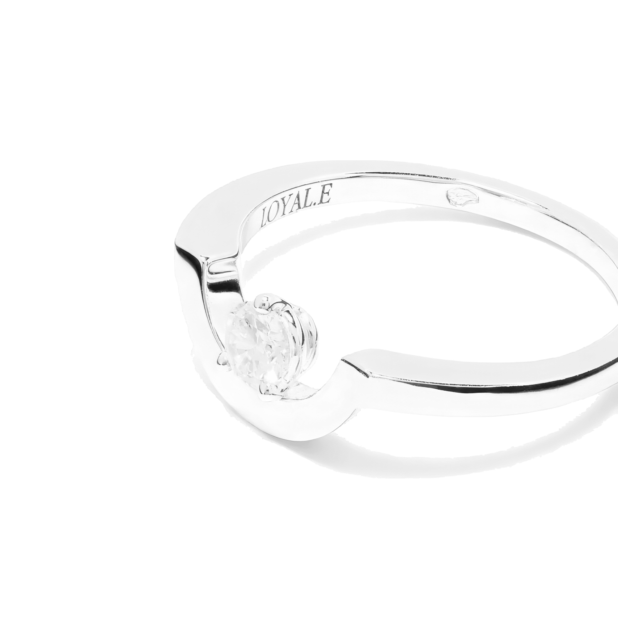  Intrépide petit arc solitaire ring - Intrépide petit arc solitaire ring -  The Future Rocks -    5 