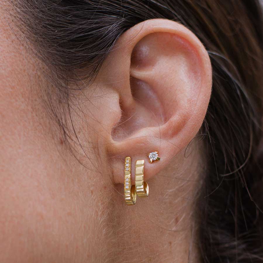  Double loveline earring - Double loveline earring -  The Future Rocks -    4 