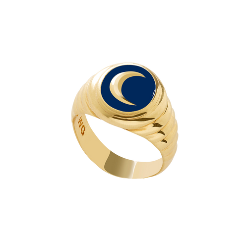  Gold bloom moonchild ring - Gold Moon Ring -  The Future Rocks -    1 