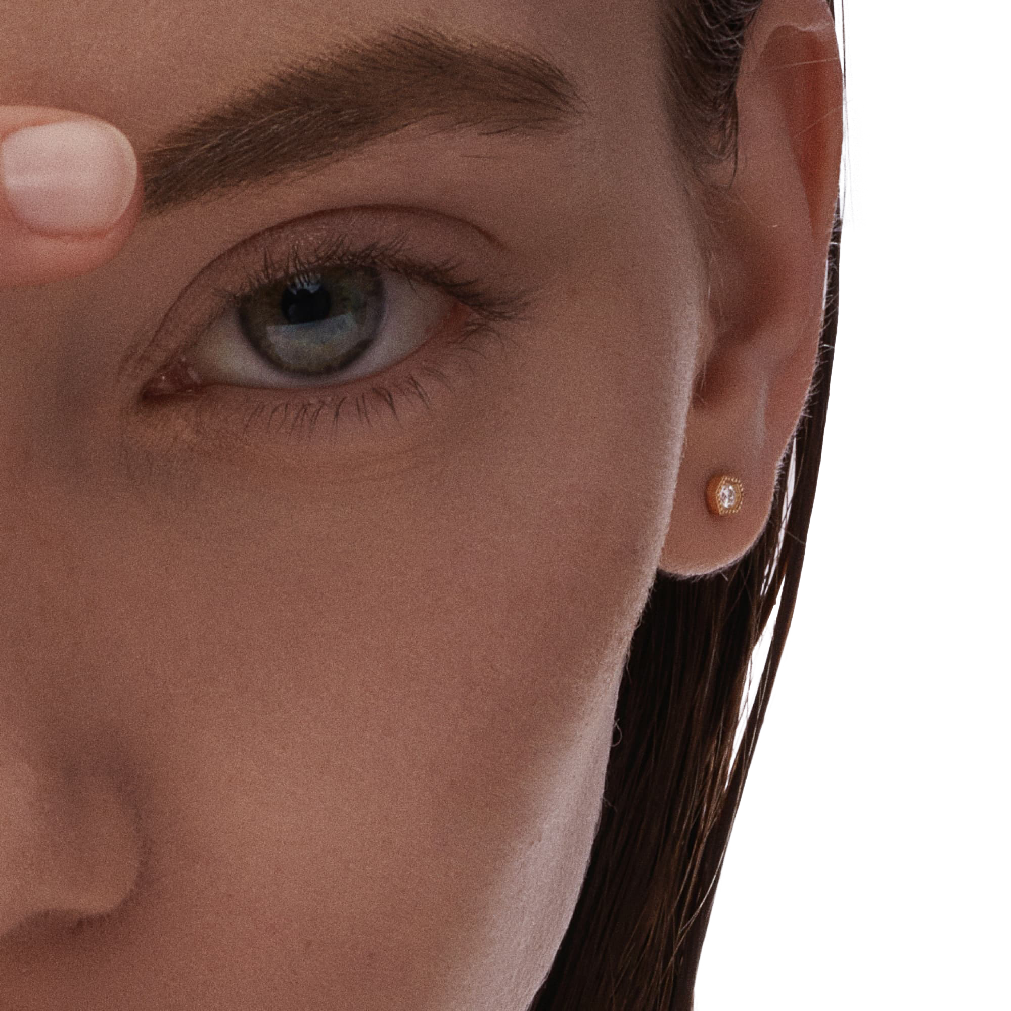  Nebula earrings - Gold & Diamond Stud Earrings -  The Future Rocks -    2 