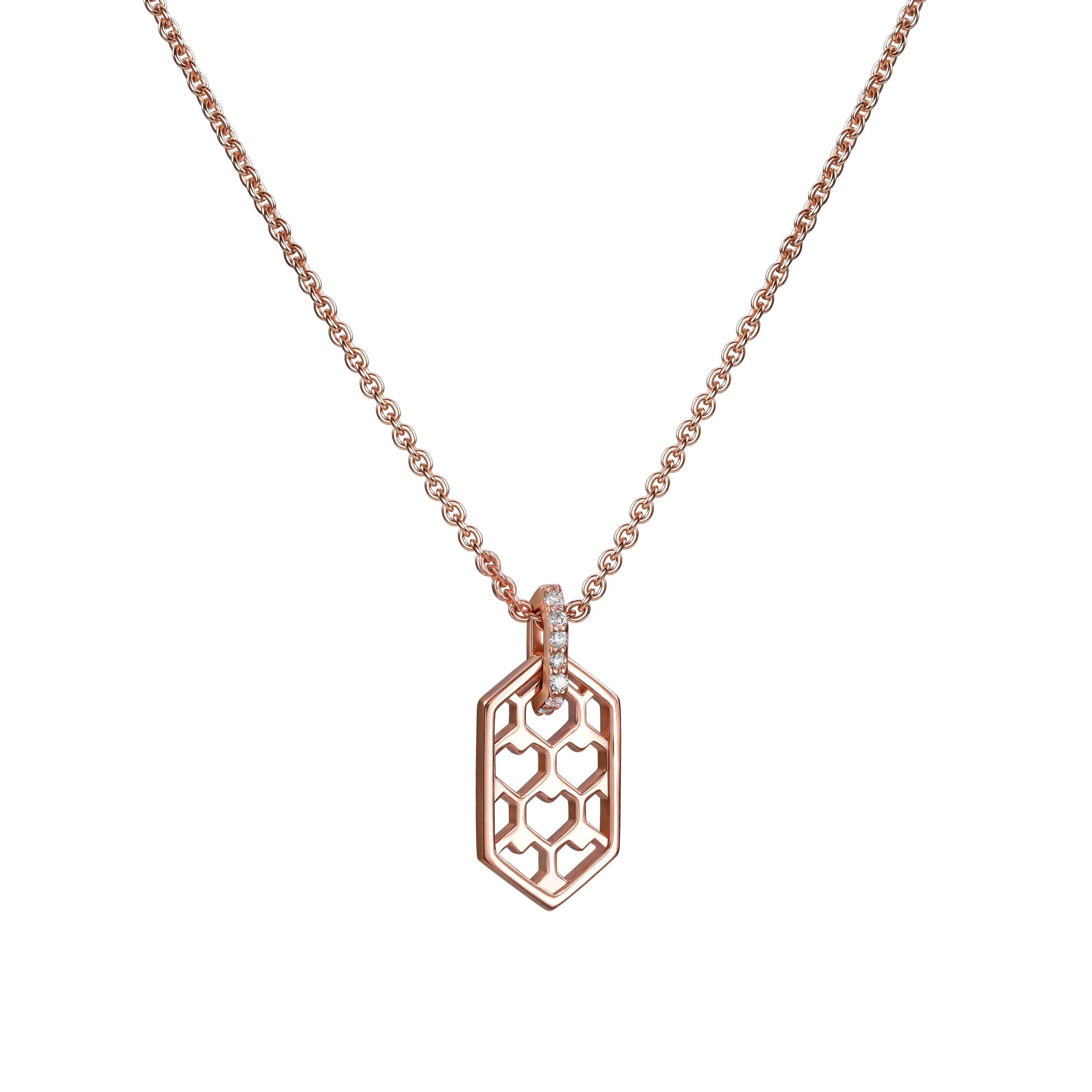  The heart hive necklace - The heart hive necklace -  The Future Rocks -    3 