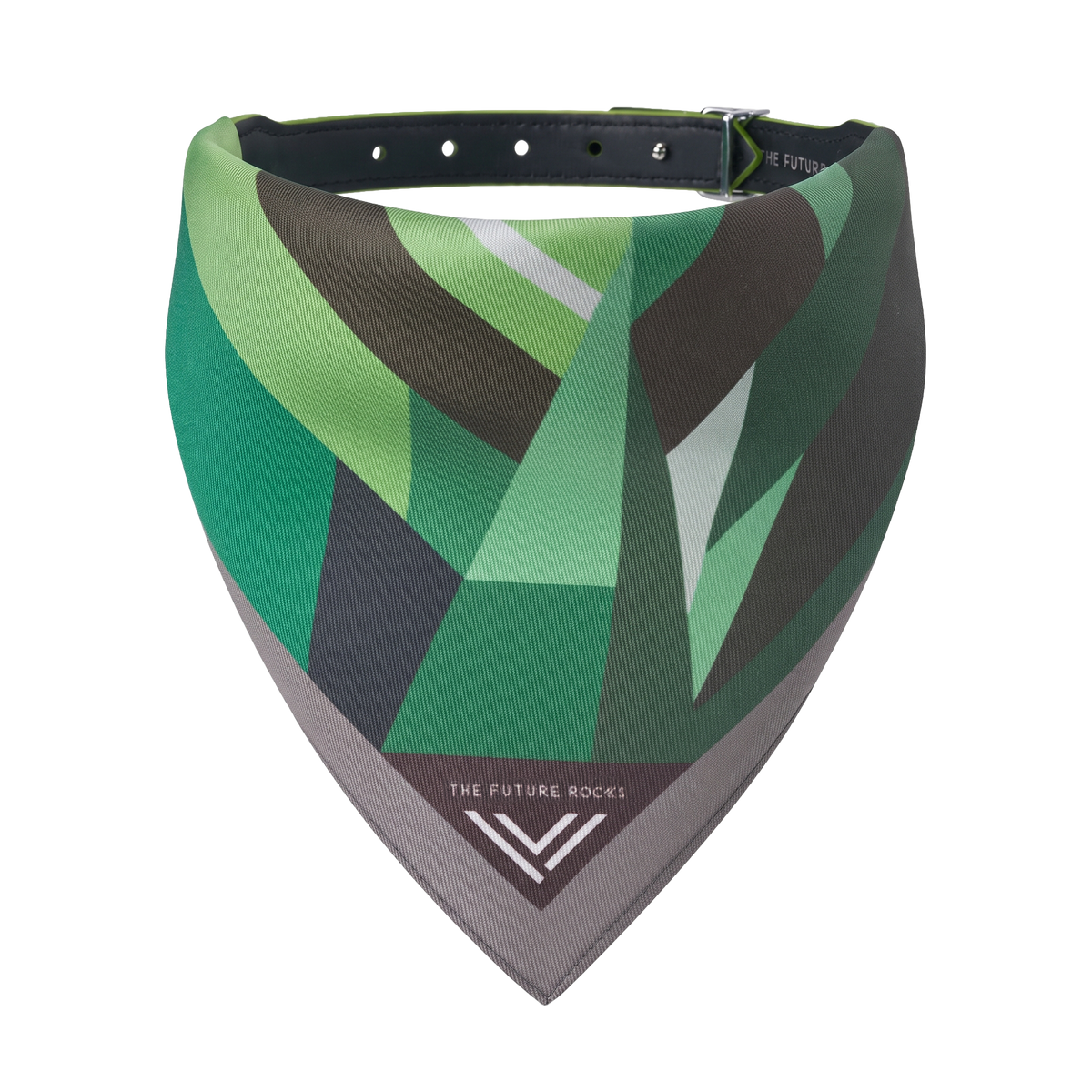 Nova vegan leather pet collar front - Nova vegan leather pet collar front -  The Future Rocks -    2