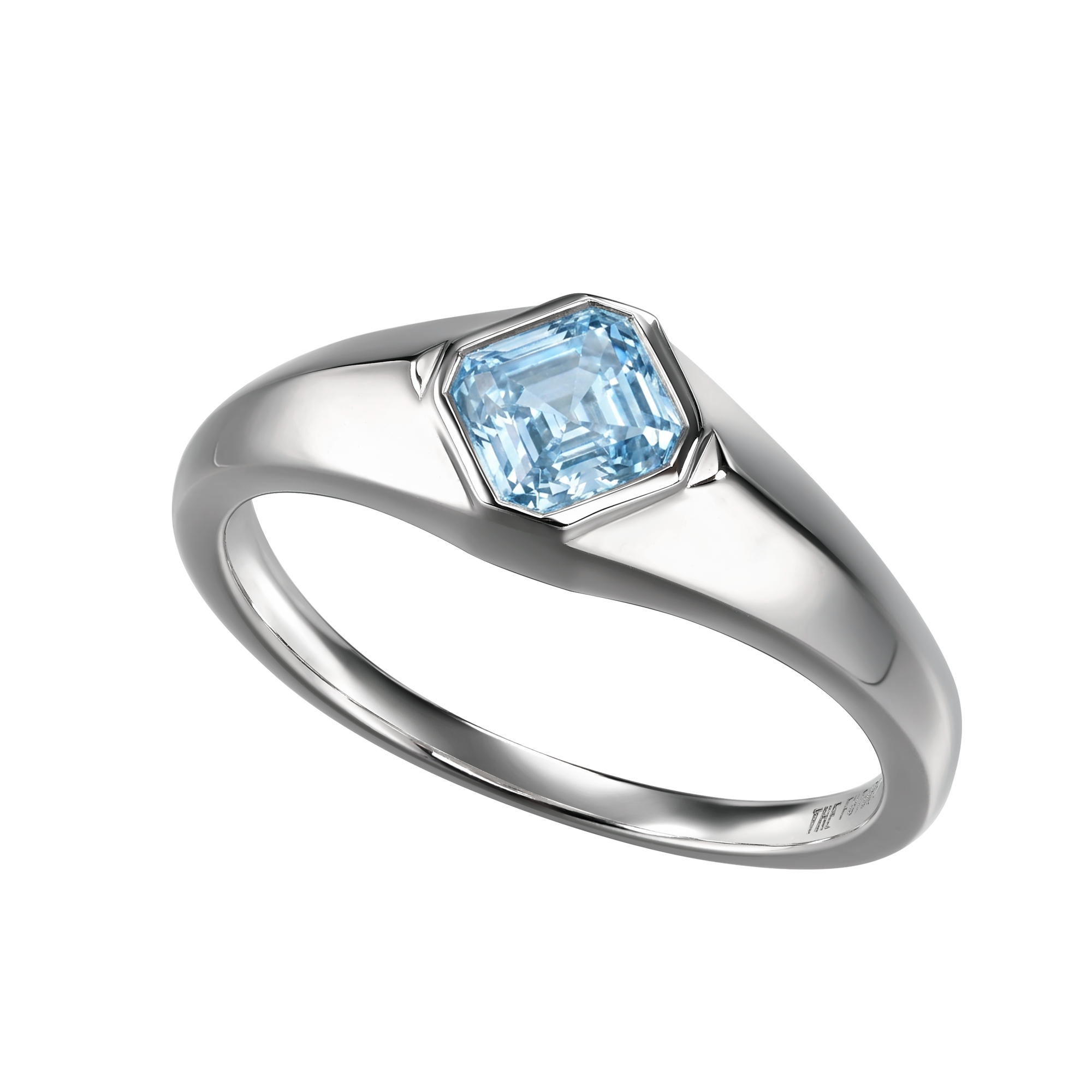 Supernova signet ring with aquamarine - Supernova signet ring with aquamarine -  The Future Rocks -    1