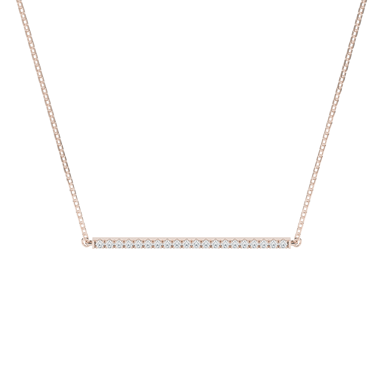  Adachi pendant necklace - Lab-Grown Diamond Bar Pendant Necklace -  The Future Rocks -    1 