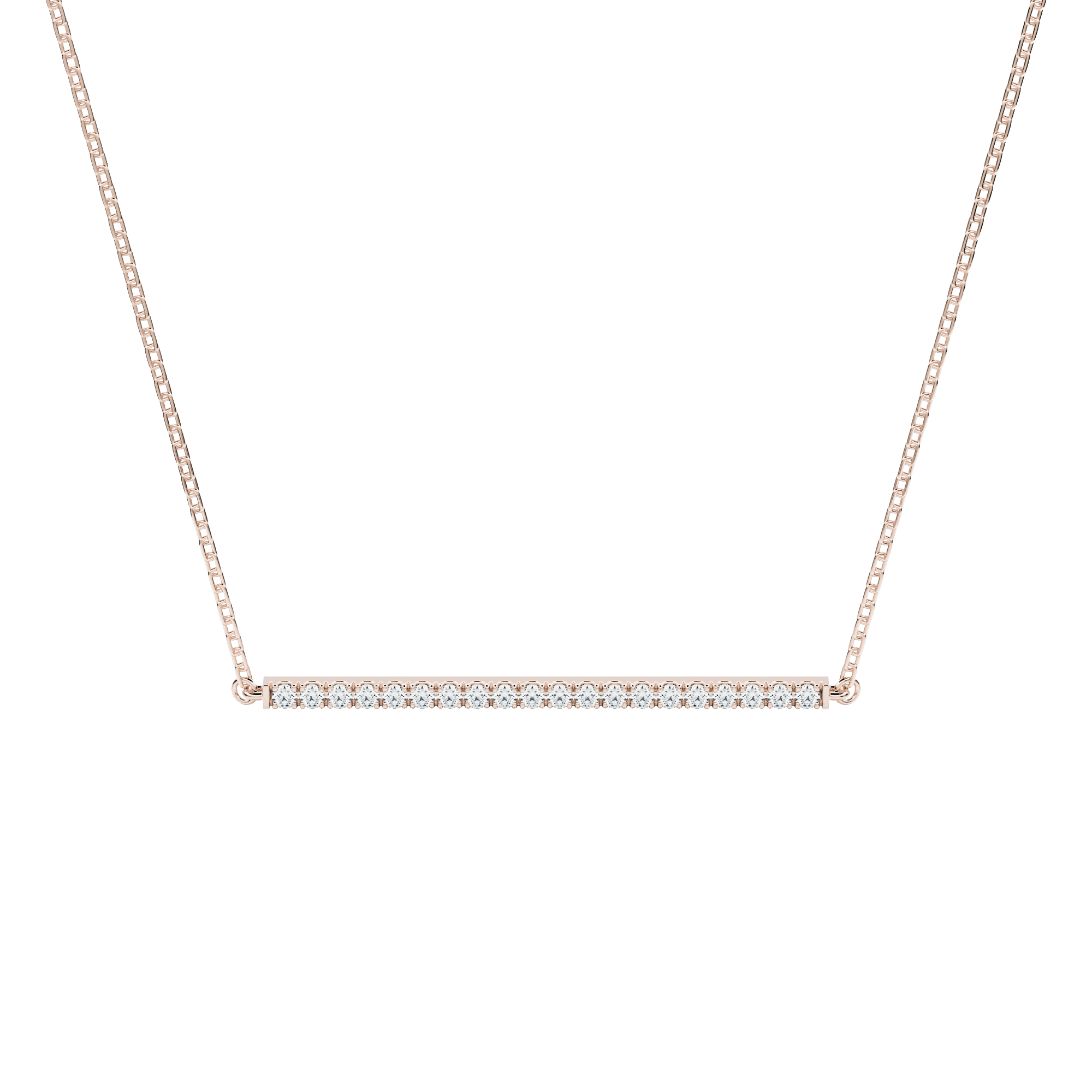  Adachi pendant necklace - Lab-Grown Diamond Bar Pendant Necklace -  The Future Rocks -    1 