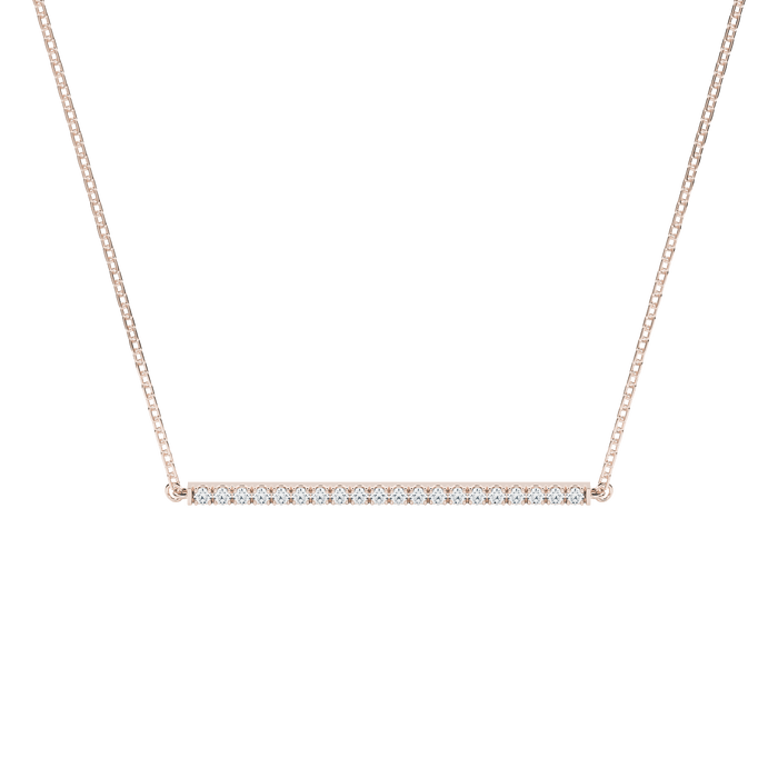  Adachi pendant necklace - Lab-Grown Diamond Bar Pendant Necklace -  The Future Rocks -    1 