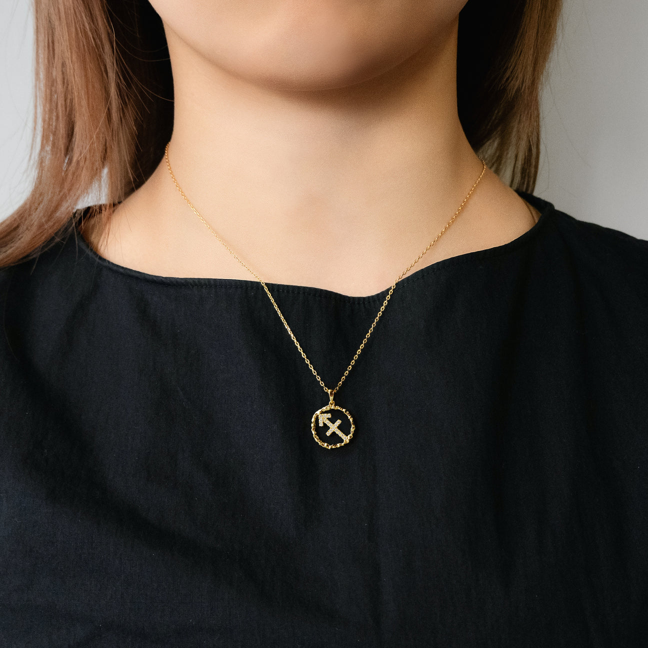  Sagittarius medallion pendant necklace - Sagittarius medallion pendant necklace -  The Future Rocks -    2 