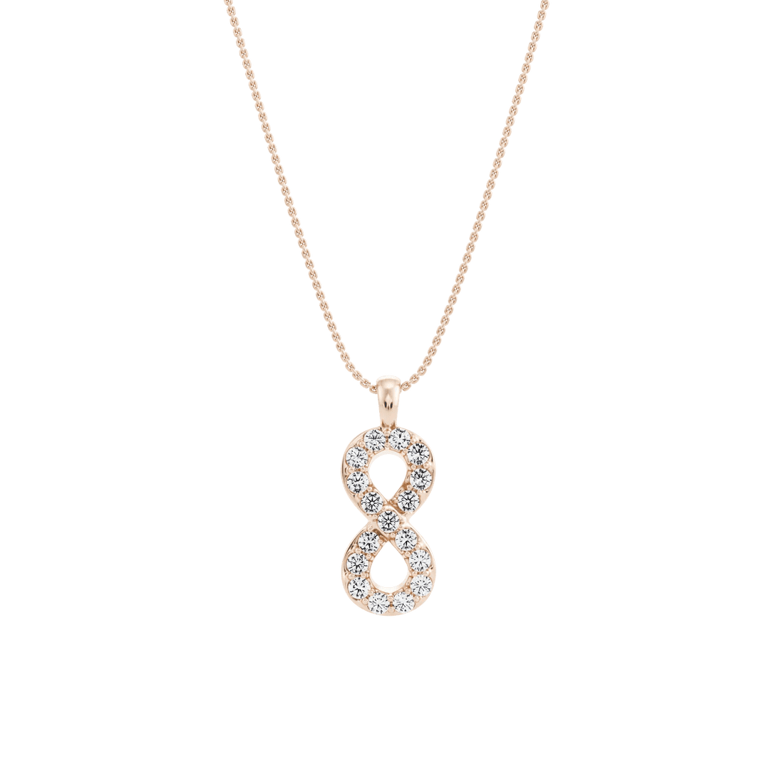  Sailor knot pendant necklace - Lab-Grown Diamond Infinity Necklace -  The Future Rocks -    5 