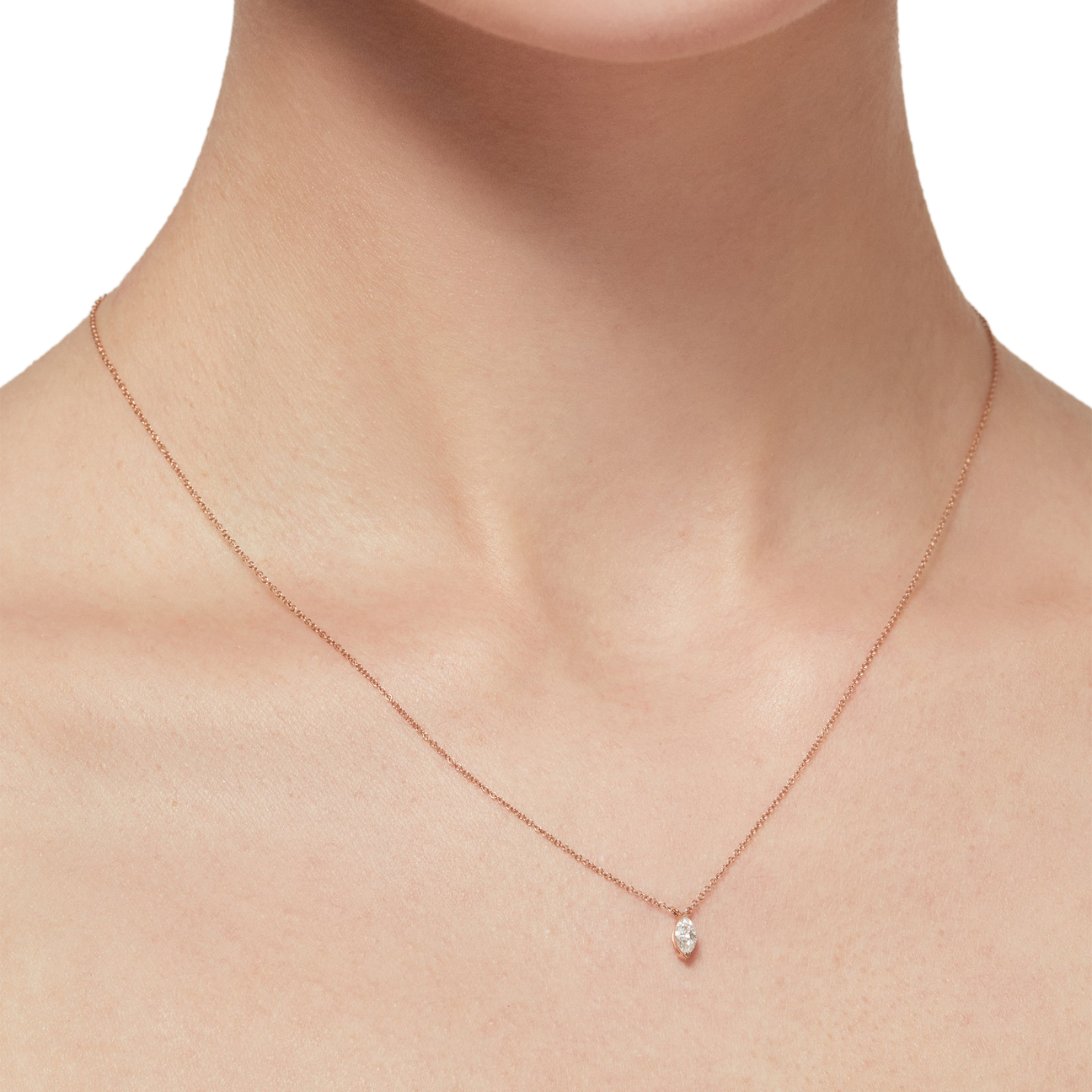  Saturn solitaire necklace 0.2ct - Saturn solitaire necklace 0.2ct -  The Future Rocks -    2 
