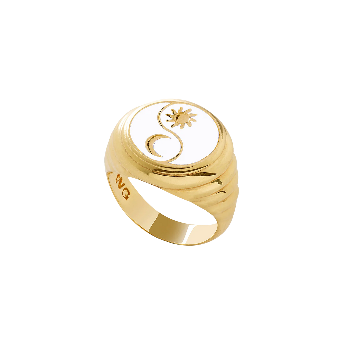  Gold sparkling eclipse ring - Gold sparkling eclipse ring -  The Future Rocks -    1 