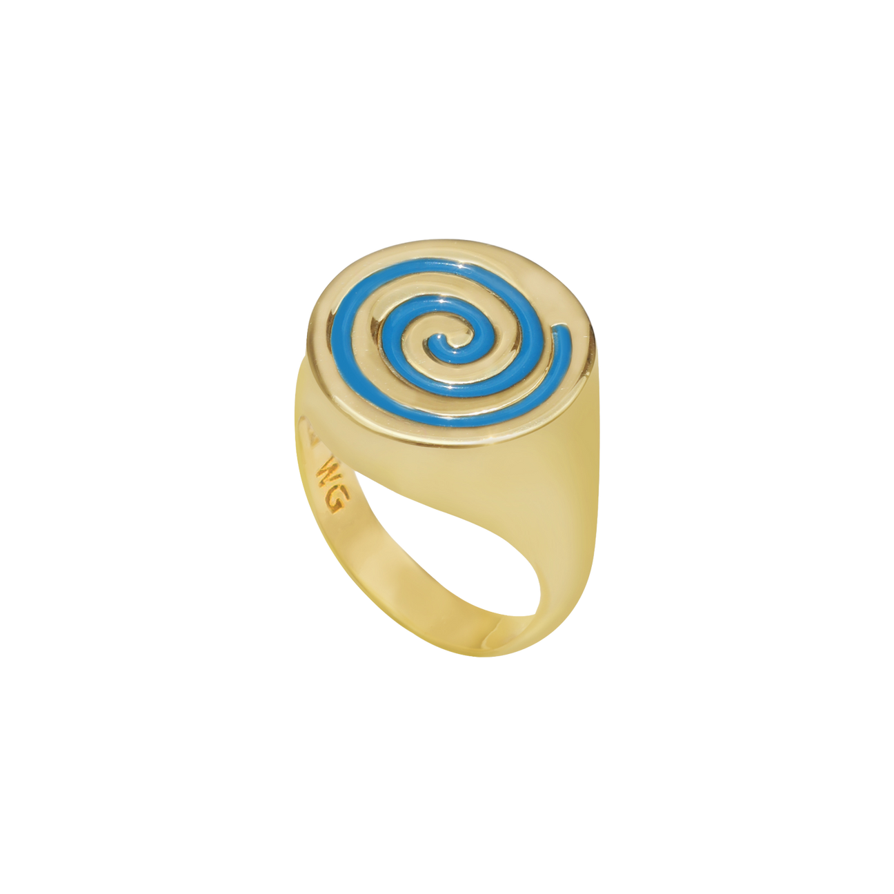  Gold thick spiral ring - Gold thick spiral ring -  The Future Rocks -    1 