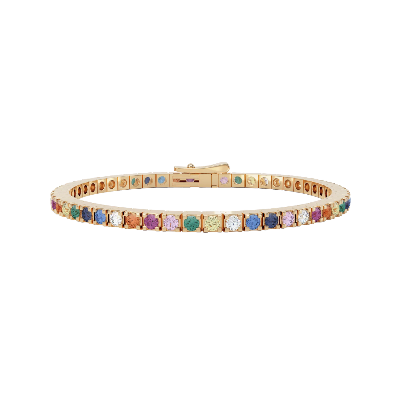  The LOEV rainbow tennis - Lab-Grown Colored Tennis Bracelet -  The Future Rocks -    1 