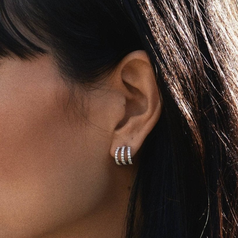 Tigris blanca earrings