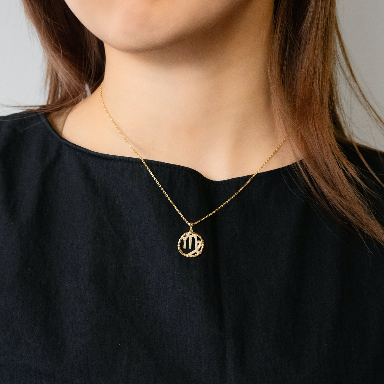  Virgo medallion pendant necklace - Virgo medallion pendant necklace -  The Future Rocks -    2 