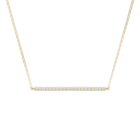  Adachi pendant necklace - Lab-Grown Diamond Bar Pendant Necklace -  The Future Rocks  -    5 