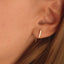 Line tail earrings