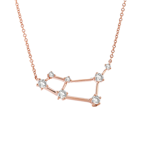 Aries necklace - 18k gold lab-grown diamond zodiac necklace - The Future Rocks