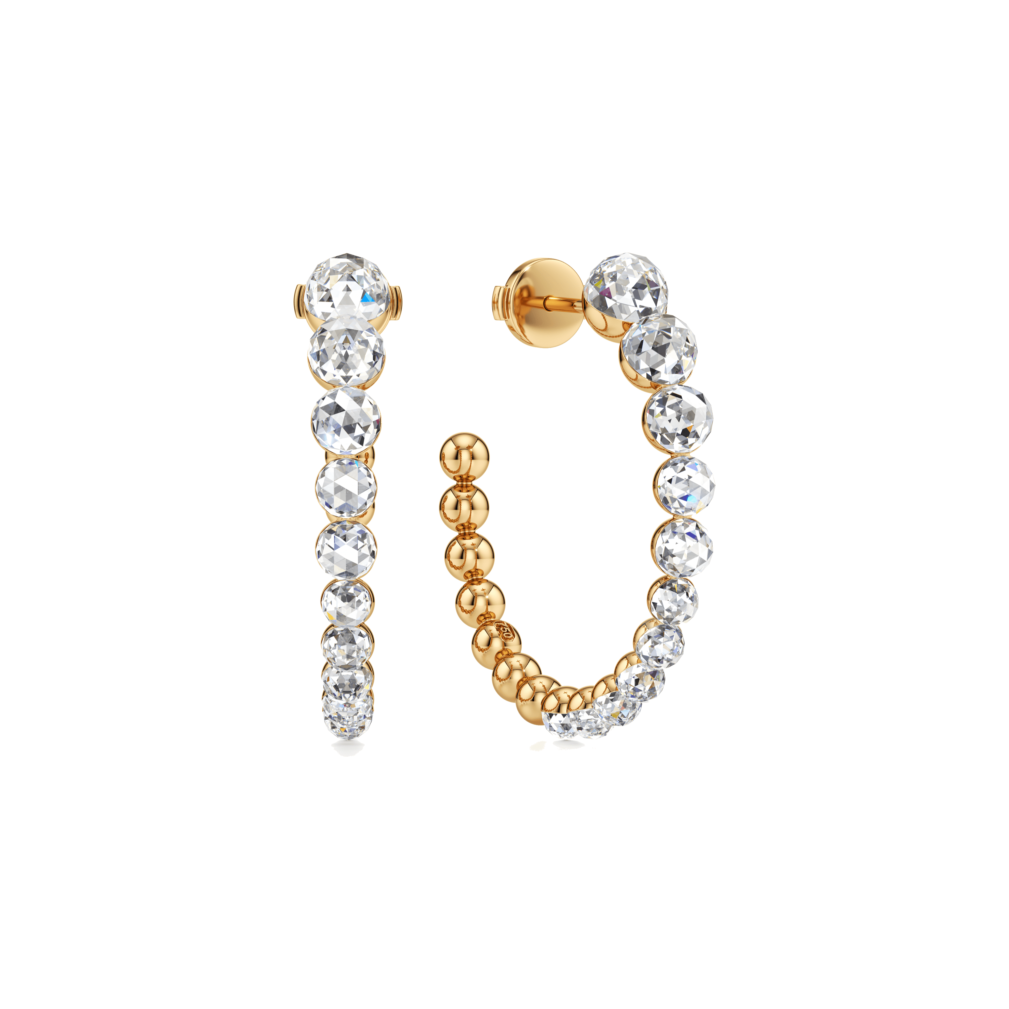  Bubble hoop earrings - Lab-Grown Diamond Bubble Hoop Earrings -  The Future Rocks -    1 