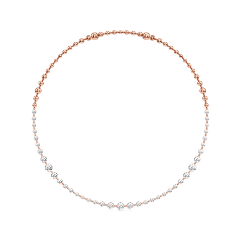  Bubble statement necklace - Lab-Grown Diamond Bubble Statement Necklace -  The Future Rocks  -    5 
