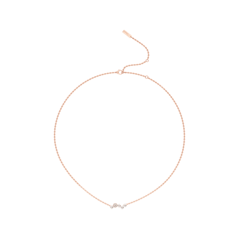 Bubble swirl pendant - 18k recycled gold lab-grown diamond pendant necklaces - The Future Rocks