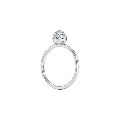  Bubble solitaire ring - Lab-Grown Diamond Bubble Solitaire Ring -  The Future Rocks  -    5 