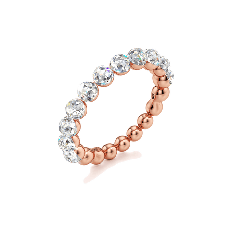 Bubble eternity ring - 18k recycled gold lab-grown diamond rings - The Future Rocks