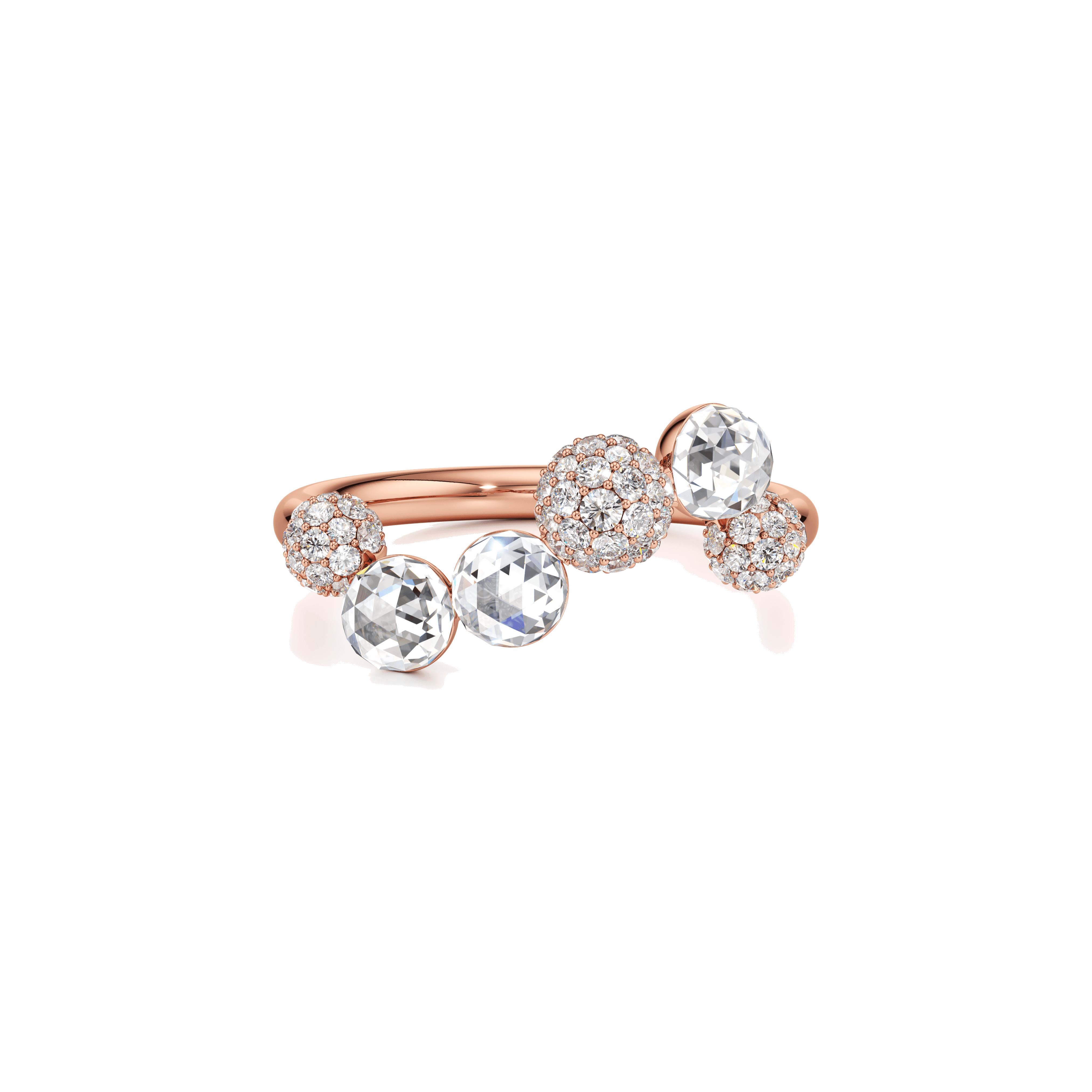  Bubble swirl ring - Lab-Grown Diamond Bubble Swirl Ring -  The Future Rocks -    8 