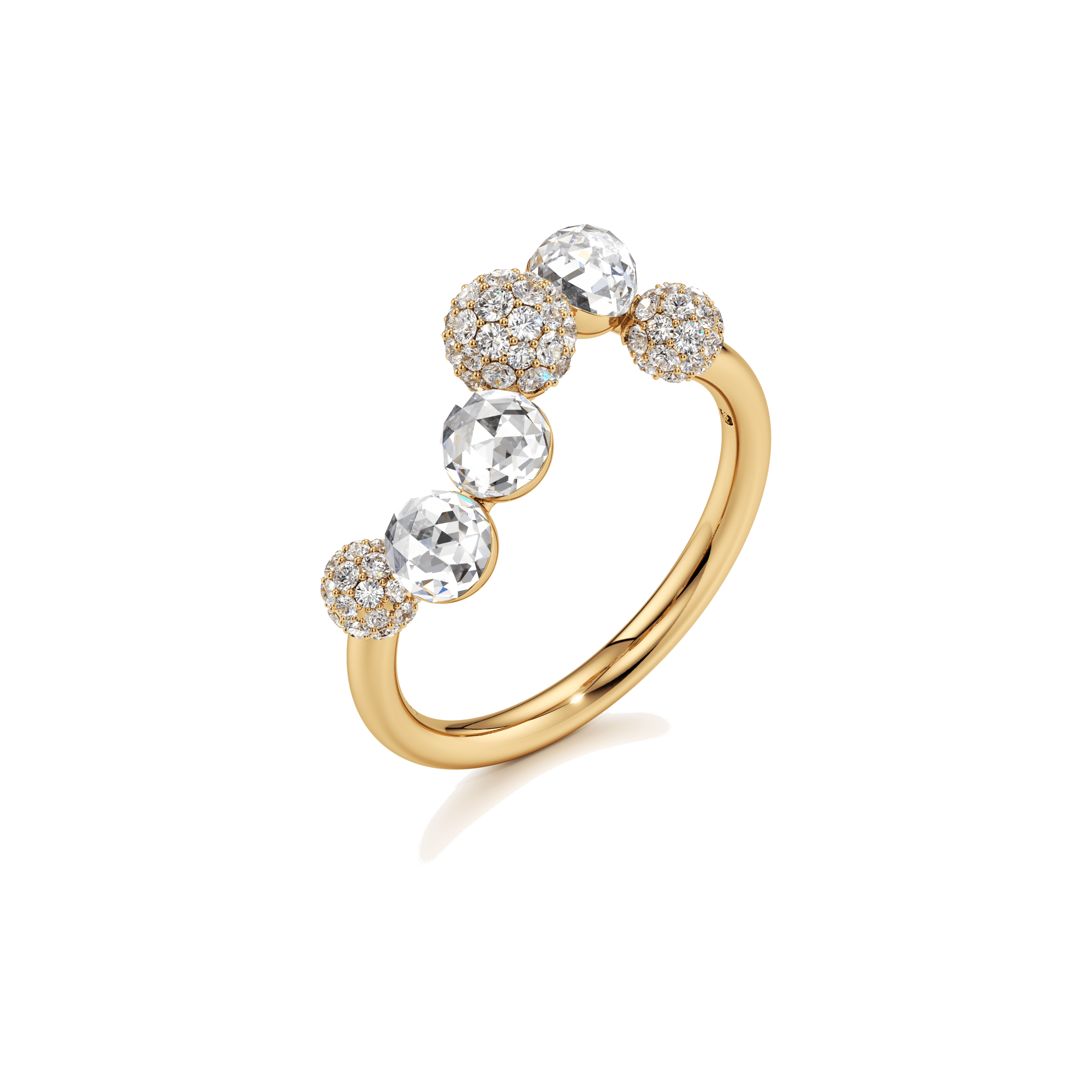  Bubble swirl ring - Lab-Grown Diamond Bubble Swirl Ring -  The Future Rocks -    3 