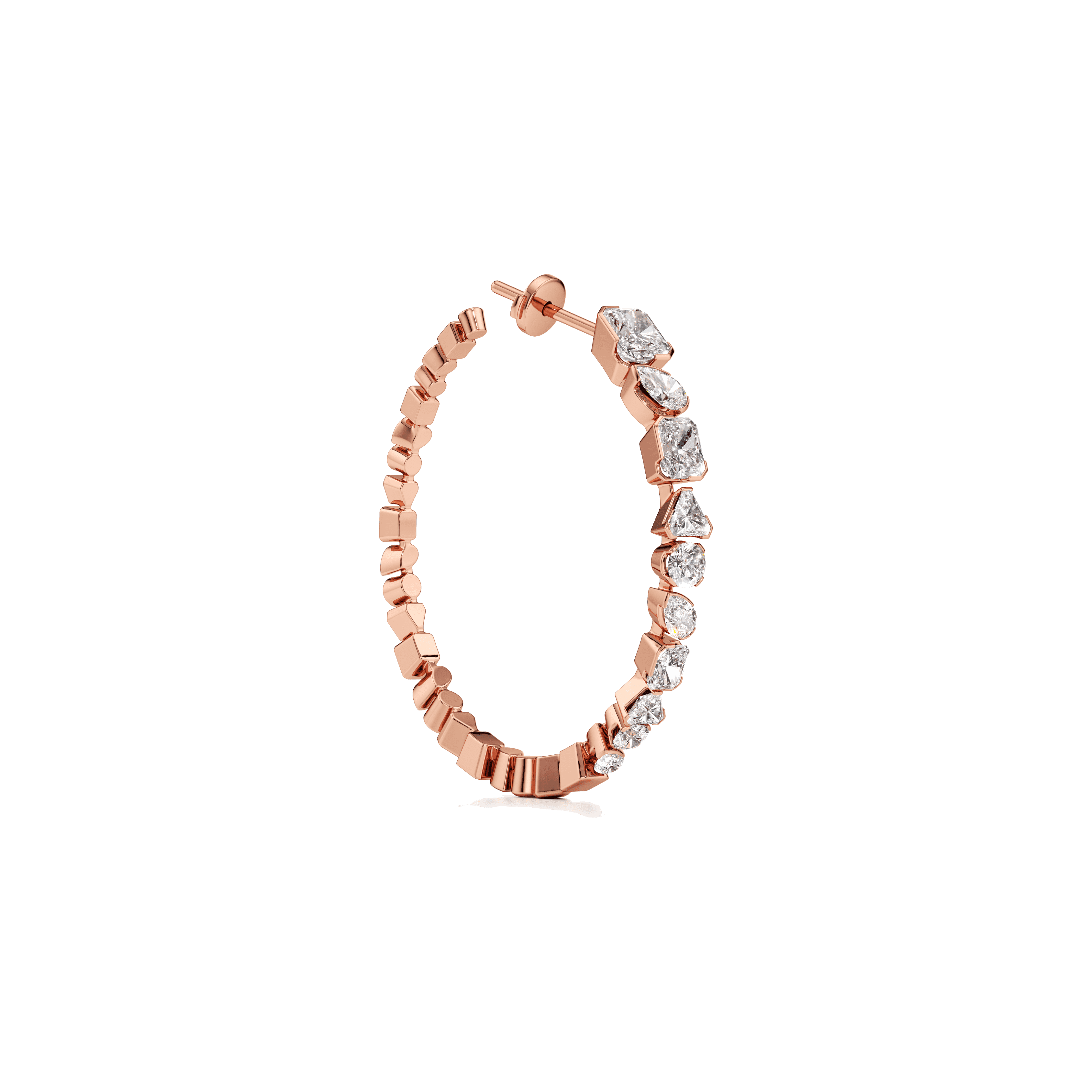Meta hoop earrings - Meta Lab-Grown Diamond Hoop Earrings -  The Future Rocks -    10