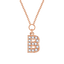  Alphabet LGD pendant necklace - Alphabet Lab-Grown Diamond Pendant Necklace -  The Future Rocks  -    4 