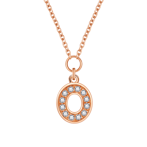  Alphabet LGD pendant necklace - Alphabet Lab-Grown Diamond Pendant Necklace -  The Future Rocks  -    7 